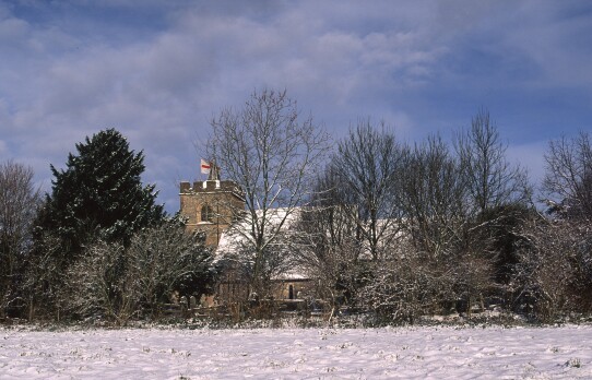 St Peter's in the snow